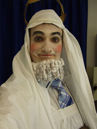 Ulf Bunde als Peter Squenz in "Der Sommernachtstraum", Landestheater Detmold, 2007