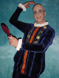 Ulf Bunde als van Bett in "Zar und Zimmermann", Landestheater Detmold, 2001, © Uta Bunde